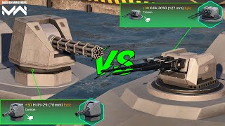 HPJ29 76mm VS Erlik2050 127mm  Naval Cannon Comparison  Modern Warships [upl. by Ayotahs]