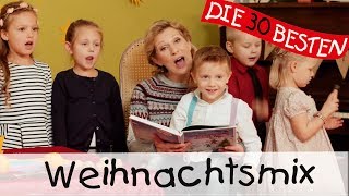 Weihnachtsliedermix 30 Minuten zum Mitsingen Tanzen und Bewegen  Kinderlieder [upl. by Sucul]