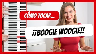 Cómo tocar BOOGIE WOOGIE en PIANO 🎹 Tutorial paso a paso [upl. by Seuqram]