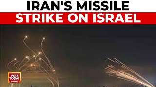 Irans Missile Attack on Israel First Images Released  Israel Iran War Escalates [upl. by Raffarty]