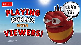 🔴OI OI OI PLAYING ROBLOX GAMES WITH VIEWERS STREAM 100K SUBS AT ROBUX GIVEAWAY shorts [upl. by Bander]