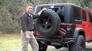 AEV JK Rear Bumper Part 2 Tire Carrier [upl. by Ahsiekar]