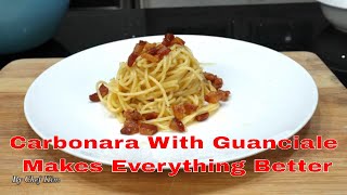 You Wont Believe How Easy And Delicious This Carbonara With Guanciale Is [upl. by Kinom384]