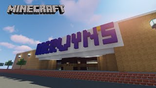 Minecraft Mervyns Department Store  1980s Design [upl. by Itsrejk]