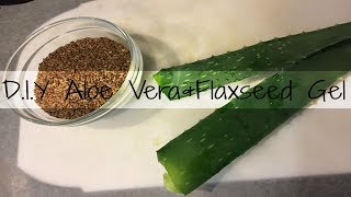 Natural Hair DIY Aloe Vera amp Flaxseed Gel [upl. by Grory]