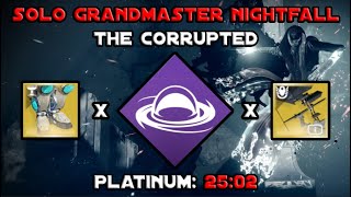 Solo Grandmaster Nightfall  The Corrupted  Void Titan Destiny 2 [upl. by Biles]