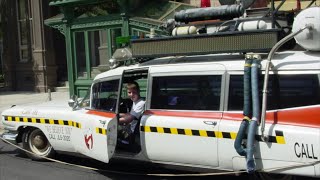 Sitting in the ACTUAL Ghostbusters Ecto1A and Afterlife car [upl. by Nomahs]