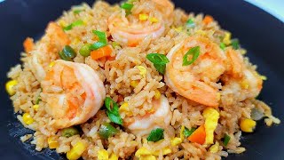 the best shrimp fried rice  recipe quick amp easy better than takeout shrimpfriedrice [upl. by Merat]