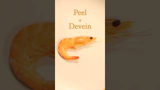 Peel amp Devein a prawn in seconds [upl. by Nirra724]