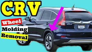 2012 2016 Honda CRV How to Remove Wheel Opening Molding Quarter Panel Trim [upl. by Eatnuhs]