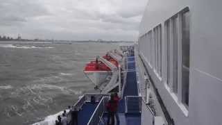 DFDS Seaways NewcastleIJmuiden summer storm [upl. by Melicent]