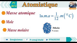 Masse molaire et unité de masse atomique [upl. by Kcir]