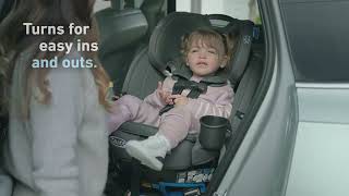 Graco® Turn2Me™ 3in1 Car Seat — The Rotating Car Seat That Grows With Your Child [upl. by Paulita]