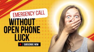 emergency call without open lock  Bina lock khole call kaise kare call jio smartphone airtel [upl. by Trilly907]