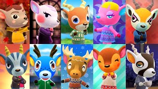 All 10 Deer Villager House Interiors in Animal Crossing New Horizons [upl. by Sillsby369]