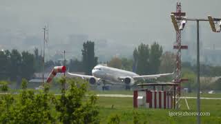 Air Astana Airbus A321 landing [upl. by Petty117]