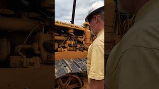 Cranking a 1945 CAT D7 automobile caterpillar startup [upl. by Barthelemy]