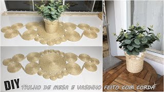 IDEIAS DE DECORAÇÃO USANDO CORDA DE SISAL FAÇAVOCÊMESMO [upl. by Amol]