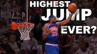 LeBron James Highest Jump EVER Gets Head Over The Rim From 01102010 [upl. by Hung935]