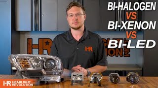 BiHalogen BiLED BiXenon HOW THEY WORK  Headlight Revolution [upl. by Astrid]