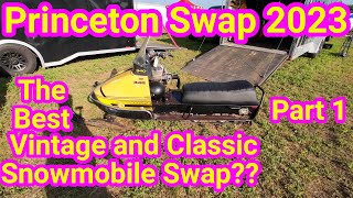 Princeton Vintage and Classic Snowmobile Swap meet 2023 [upl. by Aztilem]