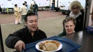 Extras Series 1 Ricky Gervais hassles the lunch server BBC Comedy [upl. by Shina196]