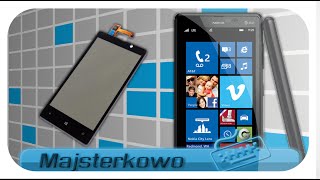 Nokia Lumia 820  Wymiana wyświetlacza LCD  LCD Replacement Majsterkowo PL HD [upl. by Bryanty509]