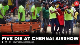 IAF Airshow 2024 Extreme heat causes death of five people and hospitalisation of many at air show [upl. by Arel]