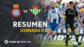 Resumen de RCD Espanyol vs Real Betis 22 [upl. by Salaidh]