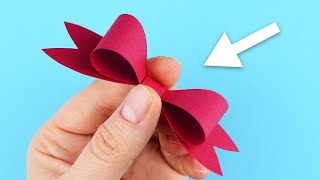 Come realizzare un fiocco di carta facilissimo  Lavoretti con la carta  Papercraft [upl. by Entwistle]