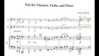 Paul Schoenfield  Trio for Clarinet Violin and Piano Score [upl. by East192]