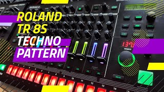 ROLAND TR8S TECHNO PATTERN [upl. by Horst]