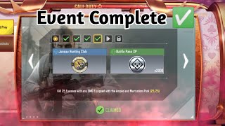 Kill 25 With Any SMG Equiped With The Amped And Martyrdom Park Event Complete  Call Of Duty Mobile [upl. by Jennifer607]