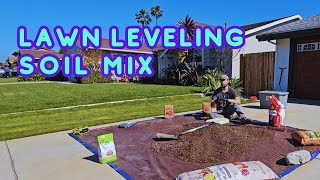 Best Soil Mix For Lawn Leveling IVE Ever Used [upl. by Uolymme620]