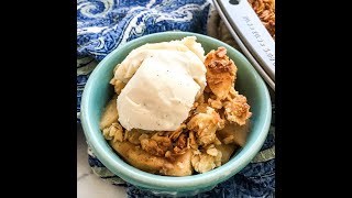 Baked Cinnamon Apple Crisp 1 [upl. by Ellebasi]