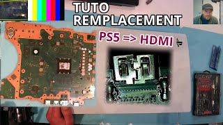 PS5 Tuto de remplacement HDMI [upl. by Ecnatsnoc]