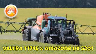 Spraying 2024  Valtra T174E amp Amazone UX 5201 Super [upl. by Alokin]