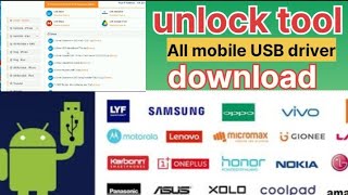 unlock tool usb driver download one click 2024  All mobile USB driver download [upl. by Norwood]