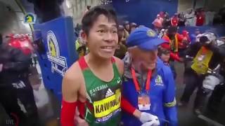 5Minute Marathons  BOSTON MARATHON 2018 The Yuki Kawauchi Show [upl. by Gnous]