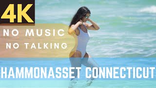 4K Beach walkthrough at the Hammonasset Beach in Connecticut during the COVID19 Pandemic in 2021 [upl. by Camp]