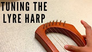 Tuning the 7 string lyre harp [upl. by Phare905]