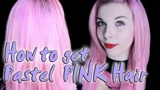 PASTEL PINKE Haare mit Directions tönen  TUTORIAL [upl. by Haig774]