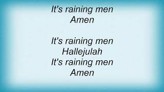 Aretha Franklin  Its Raining Men Lyrics [upl. by Heiney]