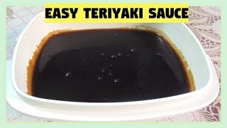 EASY TERIYAKI SAUCE  RECIPE  18 [upl. by Gyasi]