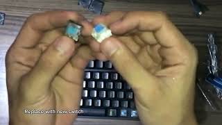 How to replace not working keyboard switch on Logitech G Pro Tenkeyless Gaming Keyboard [upl. by Ahsita]