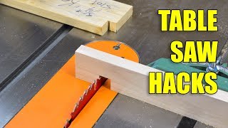 5 Quick Table Saw Hacks  Woodworking Tips and Tricks [upl. by Basham]