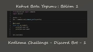 Discordpy Kahve Botu Yapımı  Bölüm 1 [upl. by Violante]