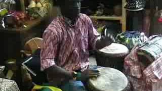 Djembe Master Abraham Mensah At Baobab Jungle Part 2 [upl. by Arsi360]