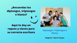 Curso de acentuación ortográfica de diptongos triptongos e hiatos [upl. by Kcirdnekal]