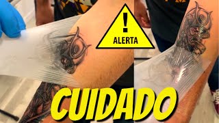 Curación de Tatuajes con Parches dermales día 1 [upl. by Nido]